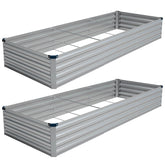 Vengarus 10ft raised bed two-pack in a sunny backyard, ideal for vegetables.