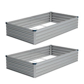 Vengarus 8x4x1ft galvanized raised bed assembly for simple setup.