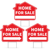 Venicor 3PC Home for Sale sign 17x13, front view boosts curb visibility and appeal.