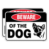 Venicor Beware of Dog sign 10x7 inches in durable aluminum for outdoor visibility.