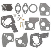 Venseri carburetor overhaul kit front view showing complete rebuild components