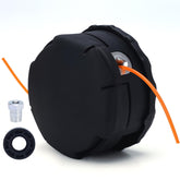 Venseri Speed Feed 400 trimmer head on Echo SRM front view for fast line feeding