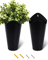 vensovo 12-inch galvanized wall planter set front view, durable rustic farmhouse decor