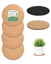 Vensovo cork plant coaster 8-inch round; protects surfaces from water rings.