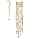 Venusorn crystal sun catcher aurora gold-plated adds warm ambient light to windows