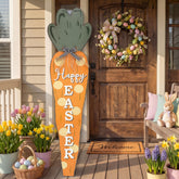 Vercraft Easter carrot porch sign 35 inch welcomes guests at the front door