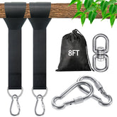 Veriluck tree swing straps setup overview showing quick, tool-free installation