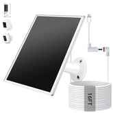 VERVERAY solar panel mounted on Ring Stick Up Cam for outdoor charging.