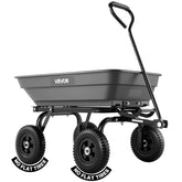 VEVOR 400LBS wheelbarrow demonstrates high capacity for heavy loads