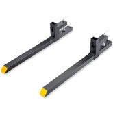 VEVOR 43-inch clamp-on pallet forks overview for heavy-duty material handling