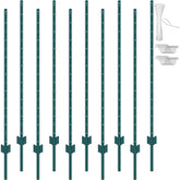 VEVOR 5 ft fence post with U-channel steel for strong garden fencing.