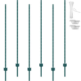 VEVOR 6-foot U-channel fence post ready for sturdy garden fencing installation
