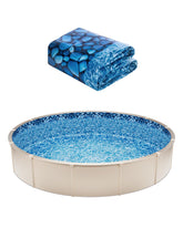VEVOR 8ft round pool liner with overlap for secure round-pool fit.