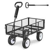VEVOR 900 LBS steel garden cart main view shows rugged frame ready for heavy loads