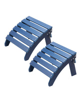 VEVOR Adirondack ottoman set of 2 with folding design for easy outdoor storage.