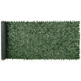 VEVOR artificial ivy fence screen with lifelike leaves for outdoor privacy.