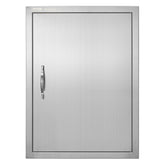 VEVOR BBQ access door outer view showing flush mount design for outdoor kitchens.