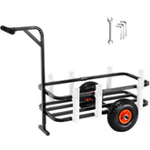 VEVOR Beach Fishing Cart frame with rust resistant steel for lasting outdoor use.