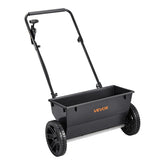 VEVOR Broadcast Spreader with 50lb hopper for efficient lawn seeding.