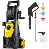 VEVOR electric pressure washer compact design for easy storage and transport.