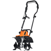 VEVOR electric tiller with 14-inch width for efficient soil prep.