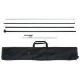 VEVOR feather flag pole kit raised to 16.3 ft for high-visibility outdoor advertising.