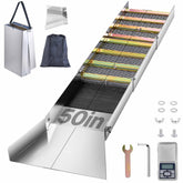VEVOR folding sluice box 50 compact design for easy transport and setup.