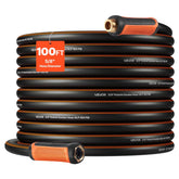 VEVOR Garden Hose 100 ft four-layer construction for durability and long life.