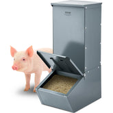 VEVOR hog feeder front view with two-point-two bushels capacity for five pigs