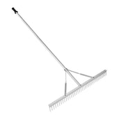 VEVOR landscape rake with 36-inch head clears lakeweed efficiently.