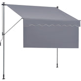 VEVOR manual retractable awning front view provides shaded patio area