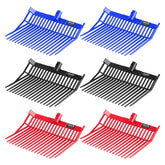 VEVOR manure fork head with 18 angled tines front view for efficient pickup