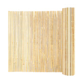VEVOR natural bamboo fence screen closeup with eco-friendly texture and warm color