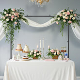 VEVOR over-the-table stand setup shows sturdy frame for balloon arches
