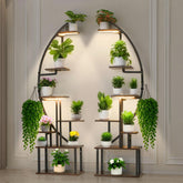 VEVOR plant stand with grow lights in a corner display for indoor gardening