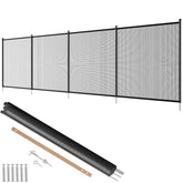 VEVOR pool fence full-coverage setup enhances pool safety for families.