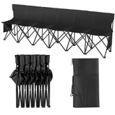 VEVOR portable folding bench with backrest, ideal for sideline comfort