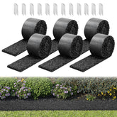 VEVOR Rubber Mulch Mat Roll six-pack blocks weeds for a tidier garden border.