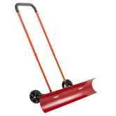 VEVOR snow pusher with 38-inch wide blade for fast driveway clearing