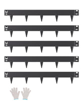 VEVOR steel landscape edging 5-pack creates durable garden borders.