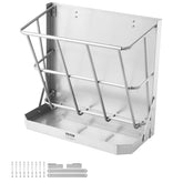 VEVOR wall-mounted hay rack front view shows sturdy construction for durable daily feeding