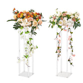 VEVOR wedding flower stand with acrylic laminate top for elegant centerpieces.
