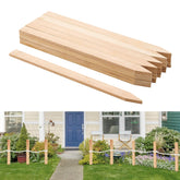 VEVOR wooden garden stake 24in with pointed tip for quick ground insertion.