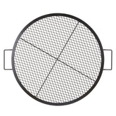 VEVOR X-Marks fire pit grate with 30-inch diameter cooking surface for gatherings.