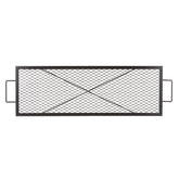 VEVOR X-Marks fire pit grate rectangle offers a wide open-fire cooking surface.