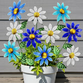 Vexercisehoop metal flowers outdoor stake 15.7 inch adds year-round color to your garden.