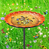VeyFolzin.st bee water station with flower design attracts pollinators
