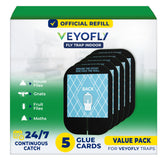 VEYOFLY indoor fly-trap refill glue board black, ultra-sticky for rapid insect capture