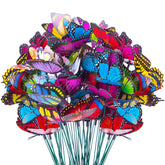 VGOODALL butterfly stakes on a branch add colorful garden color.