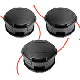 VIABRICO 3-pack string trimmer head for Echo SRM compatibility with durable construction.